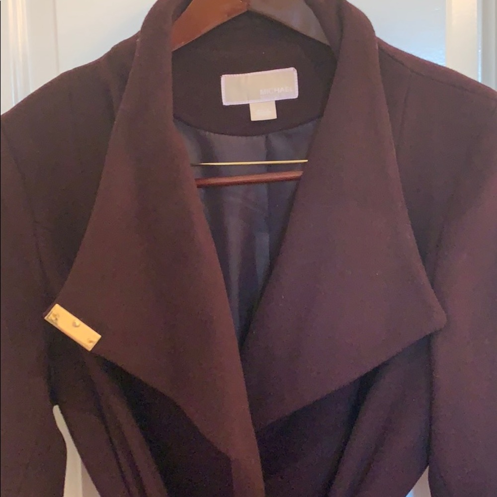 Michael Kors asymmetrical belted coat - Picture 3 of 5